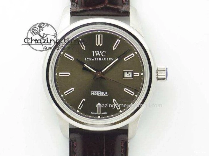 MIROTIME 0718 Supportive Mark XVII IW326501 MKS 1:1 Best Edition Black Dial On Black Leather Strap MIYOTA 9015 V 7208